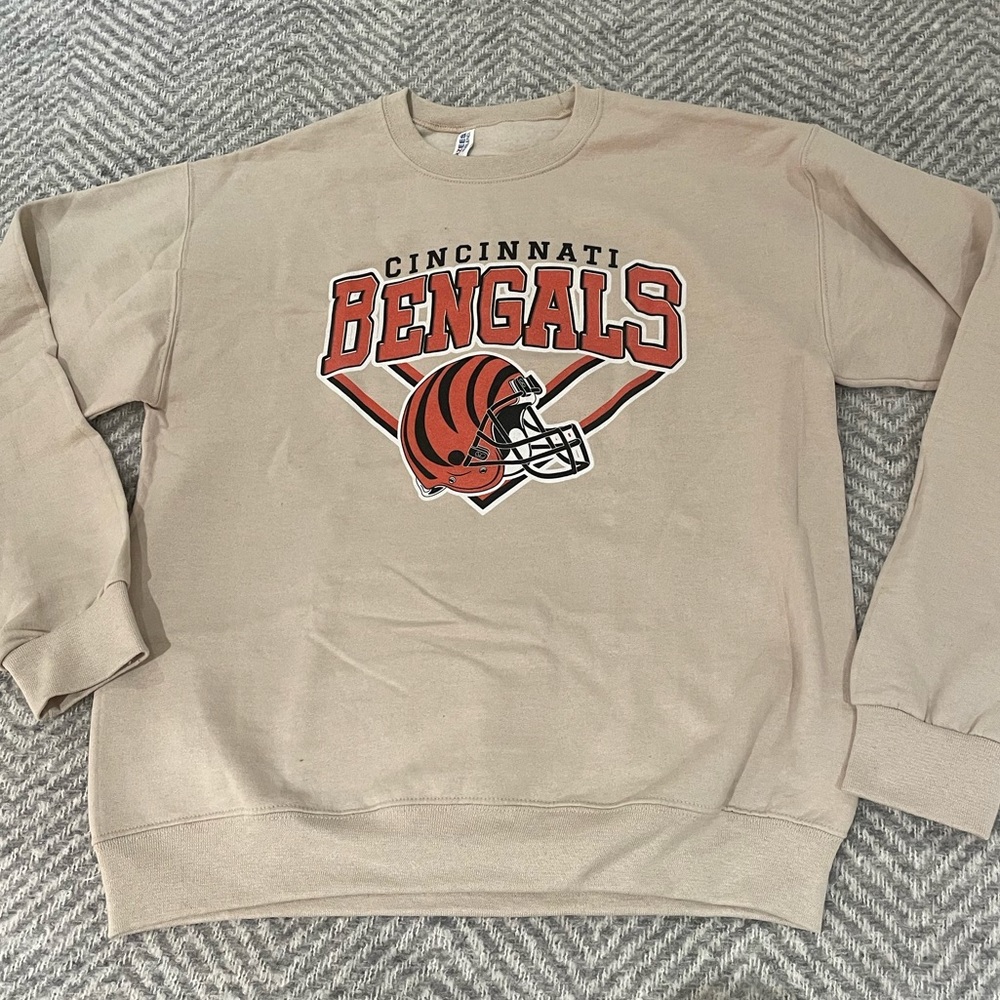 Cincinnati Bengals Sweatshirt - Beige - Size Medium